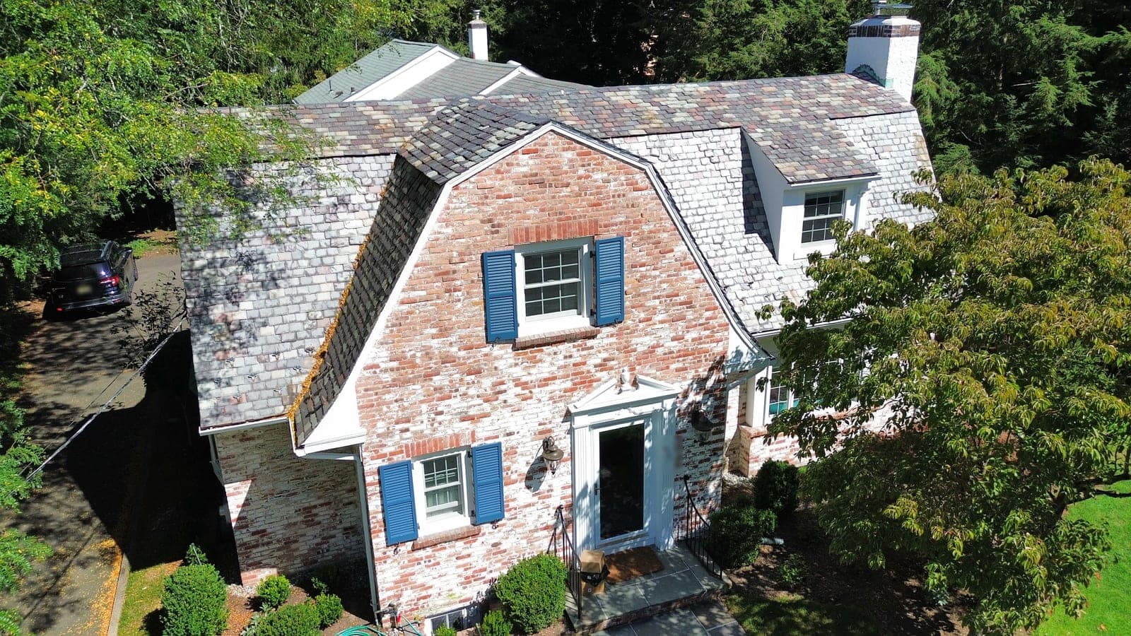 Roof Health Assessment of a slate and asphalt roof in Ridgewood, NJ by Zubar Roofing